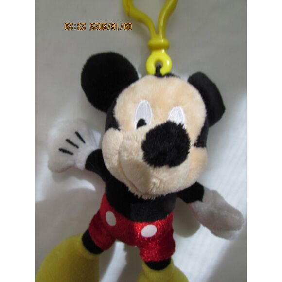 Disney Mickey Mouse stuffed key chain key ring - Picture 2 of 6